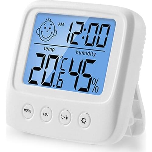 LCD Digital Temperature Humidity Meter Indoor Electronic Sensor Humidity Meter Thermometer Weather Station Hygrometer Gauge