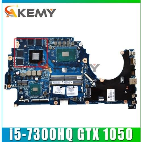 For HP OMEN 15-CE Laptop Motherboard With i5-7300HQ CPU GeForce GTX 1050 GPU 929484-601 DAG3AAMBAG0 DDR4 100% Tested Fast Ship