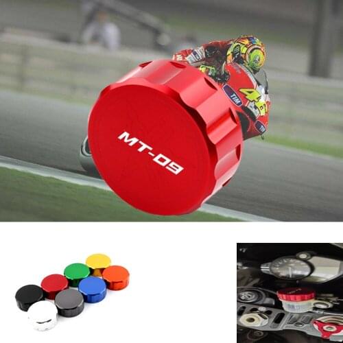 For Yamaha MT09 MT-09 FZ09 FJ-09 Cylinder Reservoir cover CNC billet aluminum rear brake fluid reservoir cap cover
