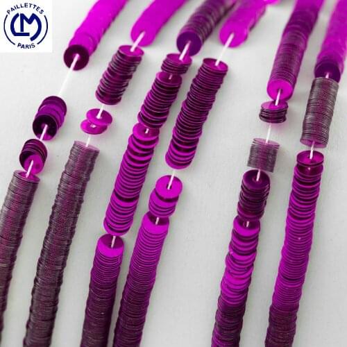 Imported from France LM rose purple metal gloss sequins French embroidery materials nail beads clothing accessories