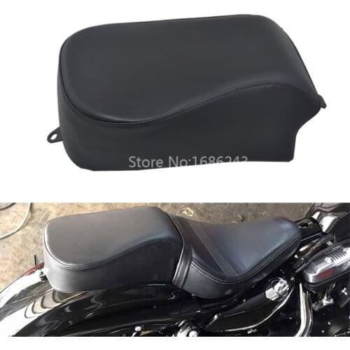 Motorcycle Leather Passenger solo Seat Leather Pillion Cushion Seat For Harley XL1200V XL1200X models 2016-Up