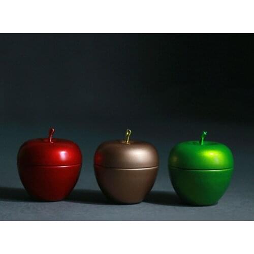 Apple Shaped Mini Tin Tea Suger Candy Sealed Coffee Storage Box Metal Case Wedding Favor Organizer Container