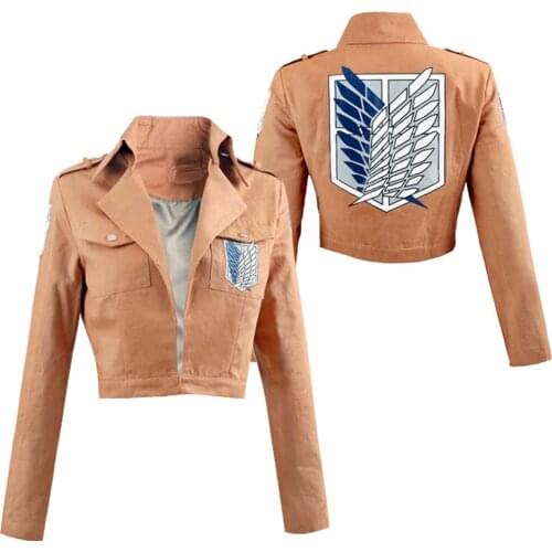 Fashionable Anime Masonic Jacket Shingeki no Kyojin Coat Legion Cosplay Costume Coat