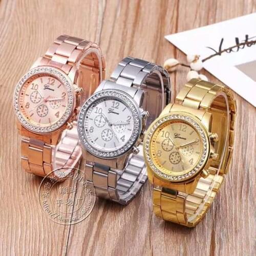 Fashionable casual wome three-eyed six stitches fashion steel belt male ladies watch lovers a undertakes to electronic wholesale