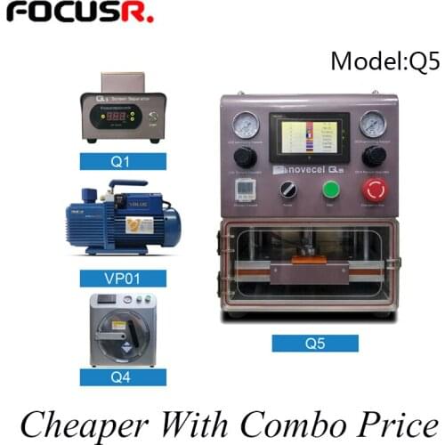 Novecel Q5 Vacuum LCD Edge Screen Outer Glass OCA Laminating Machine Tablet Laminate Machine Mobile Phone Repair Tools Sets