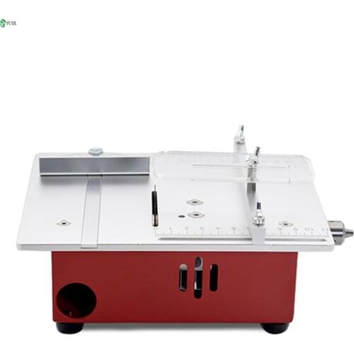 Mini multifunctional table saw PCB small desktop cutting machine diy model woodworking household mini electric saw