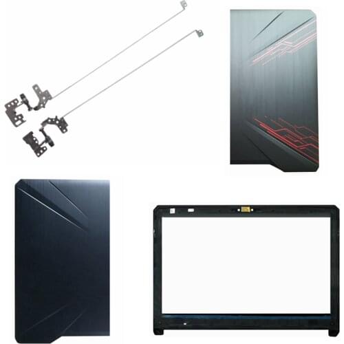 New laptop cover For Asus FX80 FX80G FX80GD Fx504 FX504G FX504GD FX504GE LCD top Back Cover/LCD front bezel/Hinges