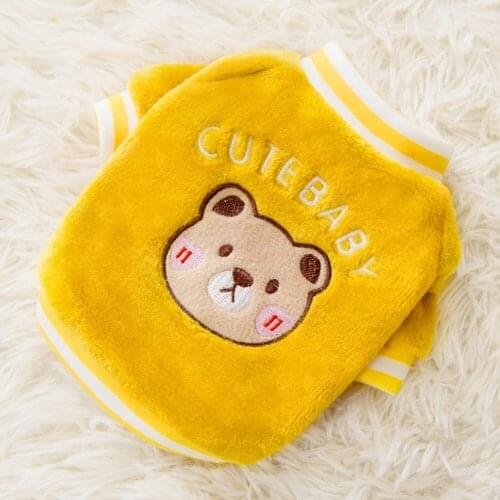 Pet Dog Clothes Coral Velvet Sweater Winter Warm Two-Legged Jacket For Small Medium Dog Cat Teddy Bichon Corgi Chihuahua Clothes