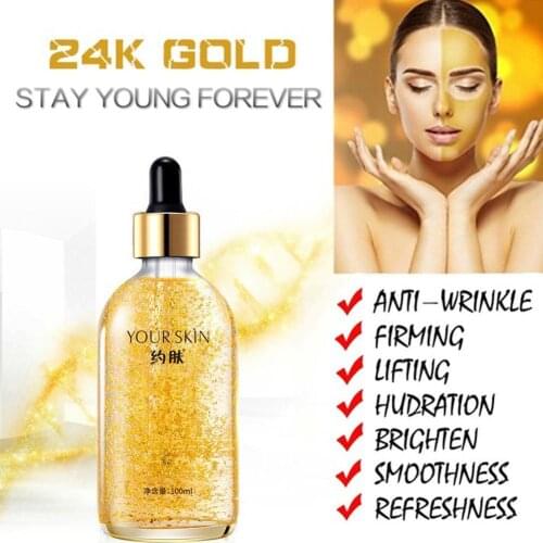 24K Brightening Essence Cream Moisturizing Face Serum Aging Skin Anti Dry Essence Improve Skin Relieve Damaged A1Z3