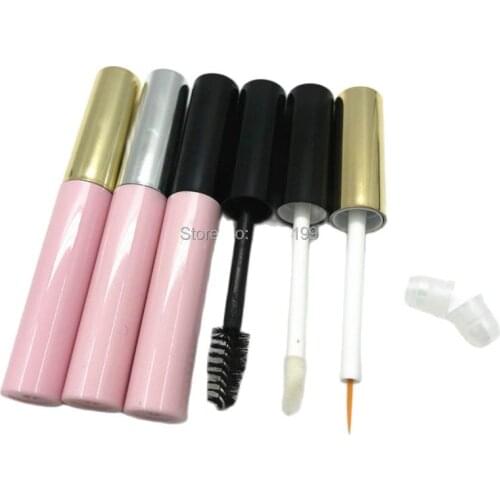 Empty Lipgloss Tube 1.5ml Mini Mascara Sub-bottle Pink Eyeliner Tube 1.5ml Empty Cosmetic Container Mini Lip Gloss Tube 50pcs