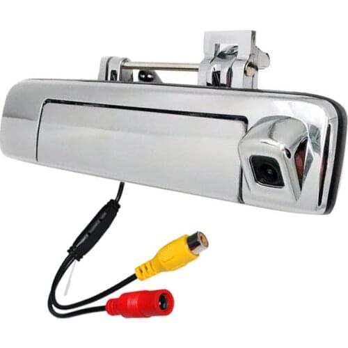 Silver 600tvl Cvbs Rear View Mirror Waterproof Ip68 Reverse Car Backup Handle Camera For Isuzu D-max Pickup Handle 2012-2018