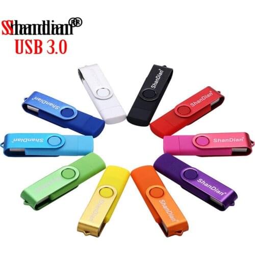 SHANDIAN USB 3.0 Smart phone USB Flash drive OTG pendrive 4GB 8GB 16GB 32GB 64GB Micro disk for phone hot selling