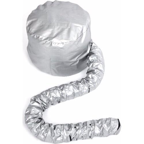 1pcs Hair Dryer Nursing Caps Dye Hairs Modelling Heating Warm Air Drying Treatment Cap Home Safer Than Electric Silver Pink