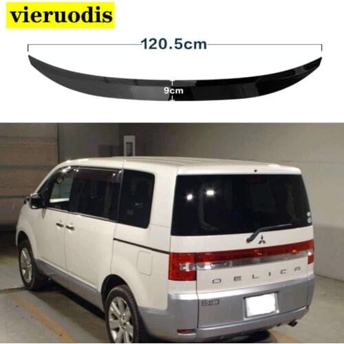 For Mitsubishi Delica D5 Spoiler 1998-2020 High Quality ABS Car Rear Wing Color Rear Spoiler