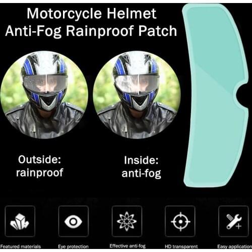 Universal Motorcycle Helmet Lens Clear Rainproof Film Anti Rain Clear Anti-Fog Patch Screen for K3 K4 AX8 LS2 HJC MT Helmets