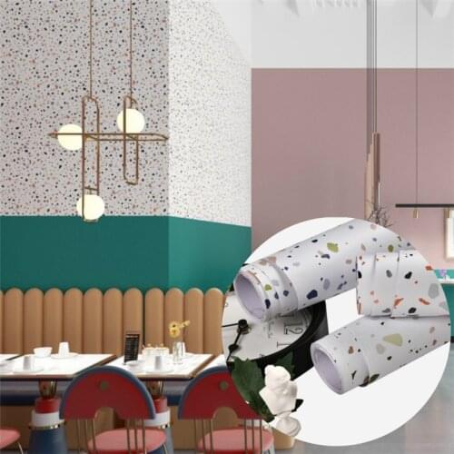 Vinyl Self Adhesive Terrazzo Peel and Stick Wallpaper Kids Bedroom Deco Kitchen Cabinet Contact Paper Home Decoration Sticker