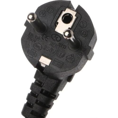 YYSD 1.5m C13 IEC 320 European Kettle 2 Pin AC Round EU Plug Power Cable Cord