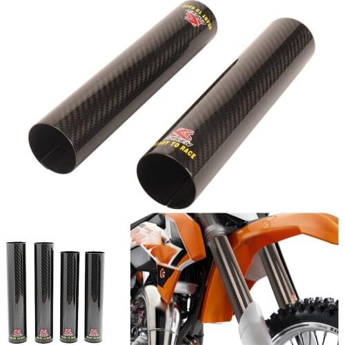 160mm 178mm 225mm 248mm Carbon Fiber Front Fork Guard Wrap Cover Skin Universal Motocross Pit Dirt Bike Protector Shock Absorber