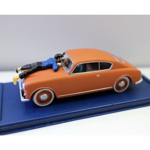 1/43 Resin Model The Adventures Of Tintins Cartoon Boutique Decoration Static Collection Child Gift Boy Resin Car Model Toy