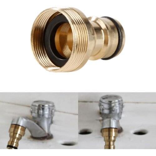 1pc Brass 23mm Thread Quick Tap Connector Garden Irrigation Faucet Nozzle Adapter Water Gun Joints Watering Tools Household