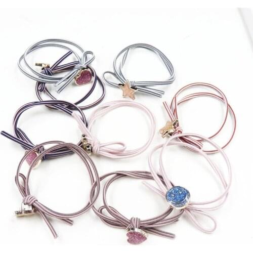 1PCS Simple Knot LOVE Star Elastic Hair Bands For Girls Bohemian Headband Scrunchy Fashion Kids Hair Accessories For Women 2018