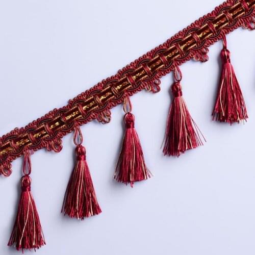 12yards/lot Curtain Tassels Knitted Polyester Fringes Diy Home Sofa Cover Pillow Decor Accessories Encaje Con Flecos Kwasten
