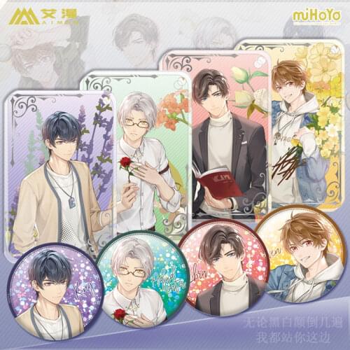 Anime Tears of Themis Vilhelm Marius Raven Libra Cartoon Keychain Pendant Keyrings Badge Brooch Pin Clothing Decor Toys Gifts