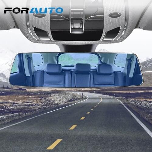 Car Interior Rear View Mirror 3000R Micro Curvature Lens 2.5D Full Screen HD Glass Anti-glare Wide-angle Blue Frameless Mirror