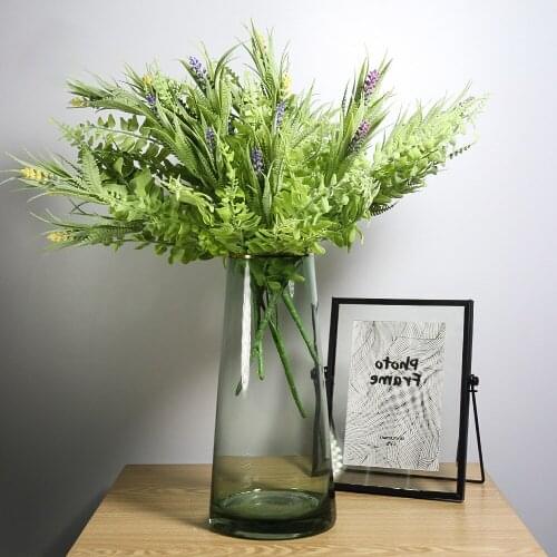 Interior Decoration Simulation Plastic Flower Hanging Frost Spring Grass Lavender Restaurant Hotel Study Room Simulation Flower