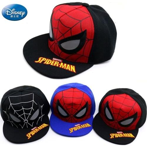 Disney Spiderman hats for Kids Baby Baseball Cap Spider man Hip Hop Snapback Hat Boys Girls Children Bone Caps Adjustable
