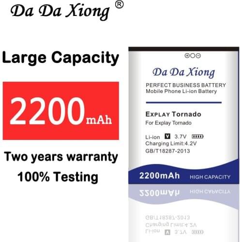 For Explay TORNADO Battery New high Capacity 2200mAh Mobile phone Replacement Bateria Batterie Batterij