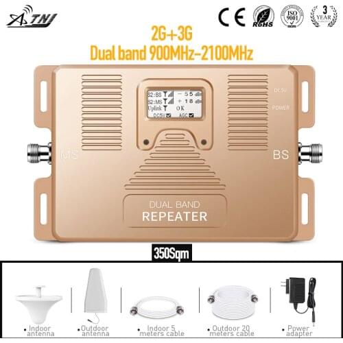 Dual band!900/2100mhz 2G 3G cell phone signal amplifier MTS Beeline Vodafone 2g 3g mobile signal booster repeater kit for RU