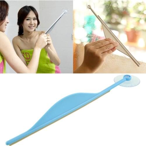 Creative Bathroom Flat Mirror Window Glass Wiper Cleaner Bathroom Steam Wiper Cleaner Squeegee