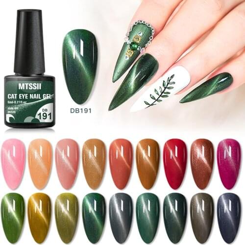 Color Cat Eye Magnetic Nail Gel Polish Varnish Soak Off Nails Art Gel Manicure DIY Decoration Magnetic Stick Black Base Needed