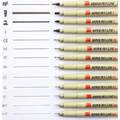 Manga markers Needle Pen Art Hand-painted Hook Line Pen Sketch Pens Stationery Set art supplies school supplies art supplies