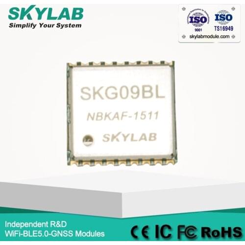 SKYLAB SKG09BL chipset MT3337 NMEA -165dBm QZSS high performance ROM GPS Receiver Module