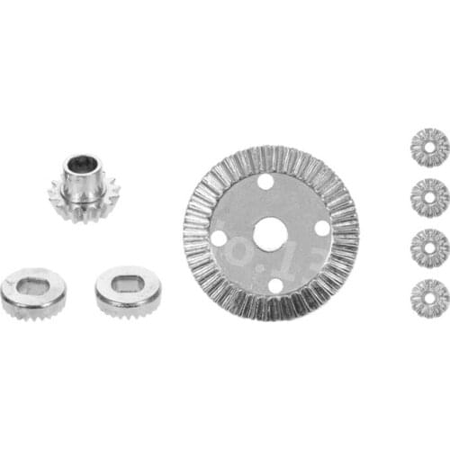 8Pcs Alloy Differential Gear Set 12T 15T 24T 38T For RC Hobby Model Car 1/18 Wltoys A959 A969 A979 A929 Hopup Upgraded Parts