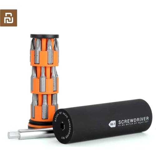 YouPin JIUXUN18 In 1 Screwdriver Set Black Suit 18 Fine Batches Wheel Storage Design A Top Screwdriver Multi-purpose Screwdriver