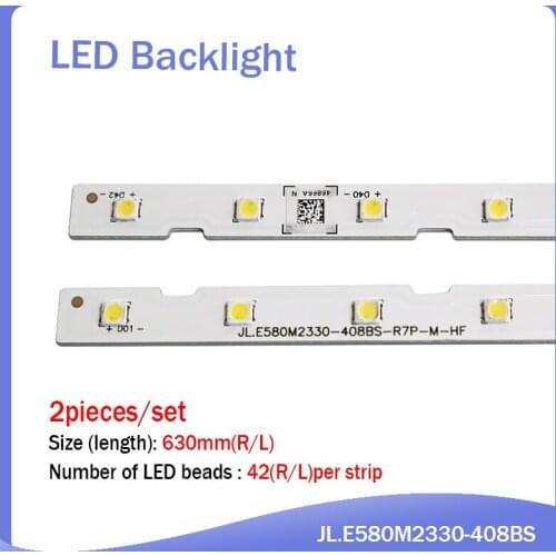 New 20PCS LED backlight strip for Samsung UN58NU7100 UE58NU7100 un58nu710D UN58NU6080 LM41-00632A BN96-46866A JL.E580M2330-408BS