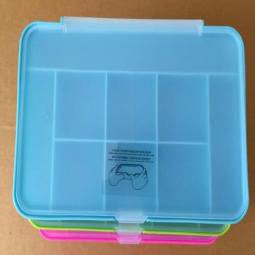 Food Grade Colorful Plastic 9 Grids Design Portable Storage Container Jewelry Sundries Storage Boxes Bins