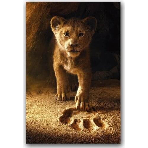 Lion King Movie Poster Wall Art Canvas Print Canvas Painting Decorative Spray Painting Pictures for Home Decoration