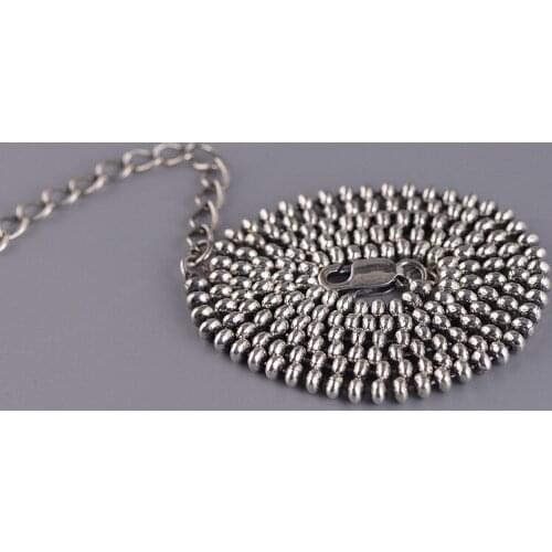 S925 Silver Lobster Clasp Retro Technology To Extend The Chain Pendant Female Fashion Models Oblate Pearl Necklace