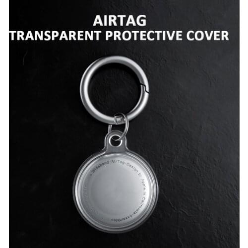 Silicone Protector Cover Keychain For AirTags Shockproof Anti-scratch Anti-fall Protective Case Key Holder Air Tags Shell Case