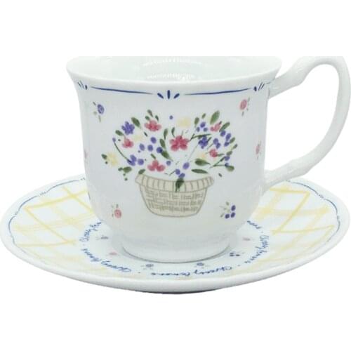 Nordic Modern Tea Cup Porcelain European Coffee Creative Art Tea Cup Unique for Adults Tazzine Caffe Breakfast Utensils EI50BD