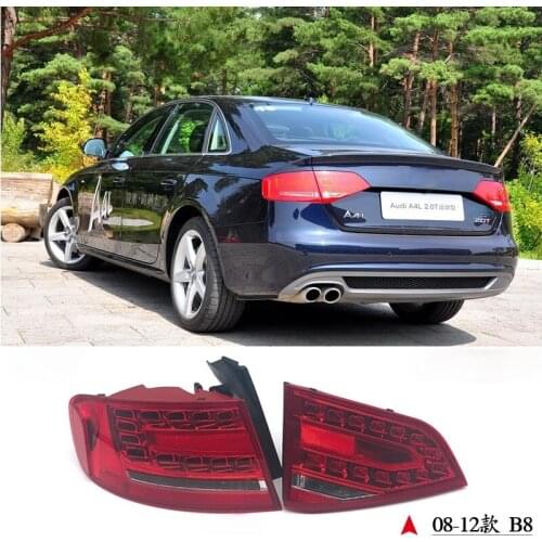 For Audi A4L tail light assembly 2008-2016 A4L B9 B8 external tail light LED light brake turn signal tail light assembly