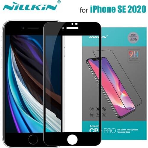 Nillkin for iPhone SE 2020 Glass CP+ PRO 2.5D Full Glue Tempered Glass Protective Screen Protector for iPhone SE 2020 8 7 Glass