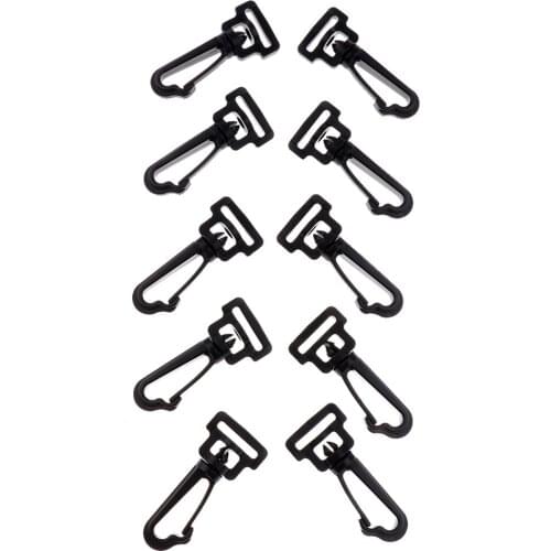 10X Plastic Snap Clip Hooks Carabiner Paracord Backpack Strap Swivel Rotary Hook