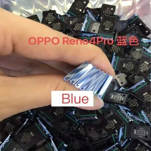 10pcs Sim Tray Holder For Oppo Reno 4 Pro Reno4 Pro SIM Card Tray Slot Holder Adapter Socket Repair Parts