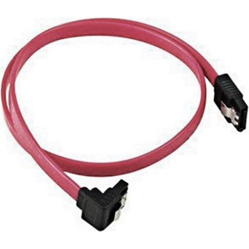 2 pcs/lot New Red 40cm SATA Cable Straight-Right Angle SATA ATA RAID DATA HDD Hard Drive Signal Cable High Quality