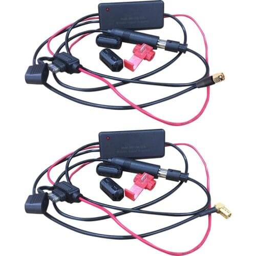 Auto Car Radio FM/AM Antenna DAB Receiver DAB Signal Amp Booster For Marine Car Vehicle Boat 660mm FM/AM Amplifier SMA/SMB Plug